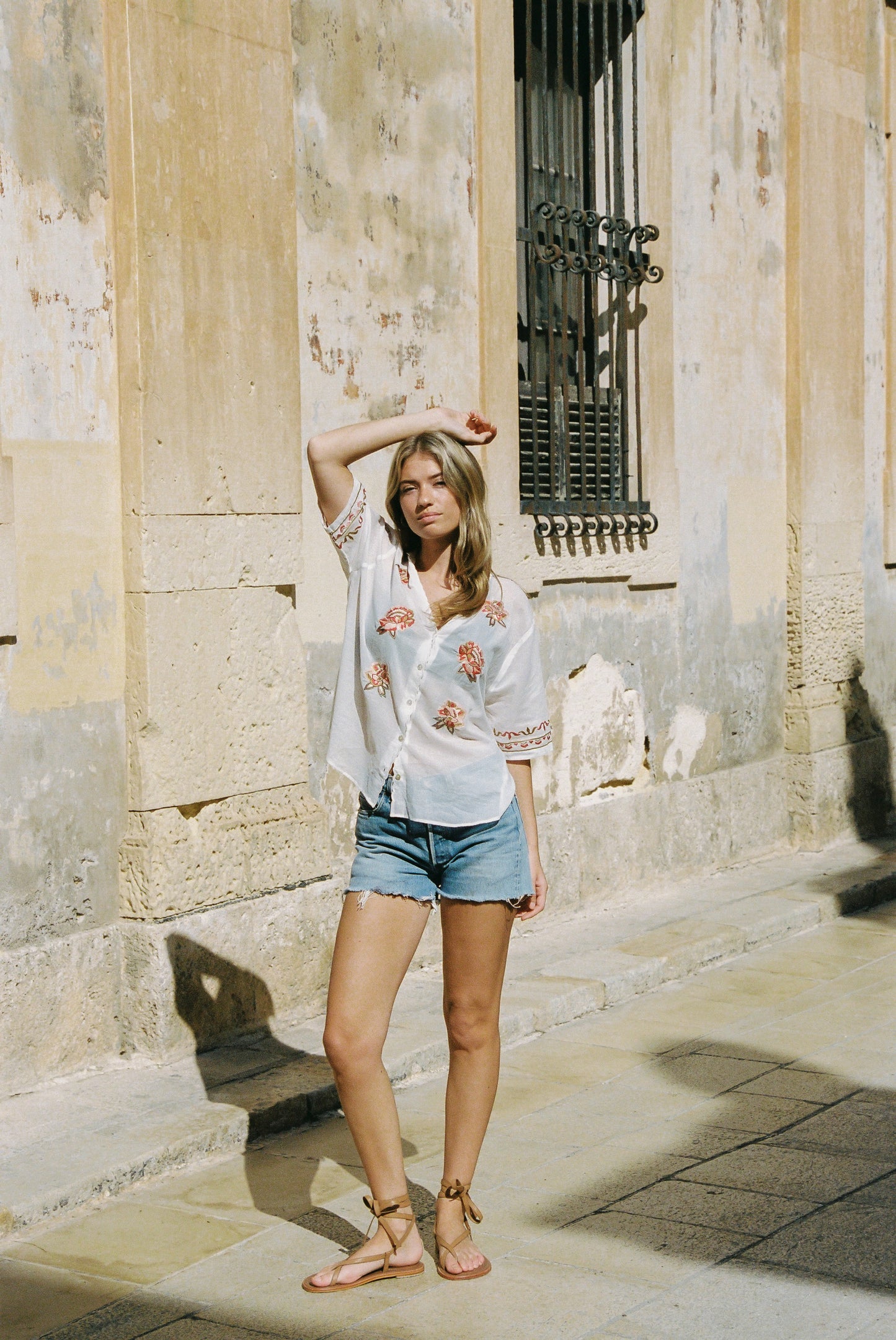 Vesper Embroidered Blouse White